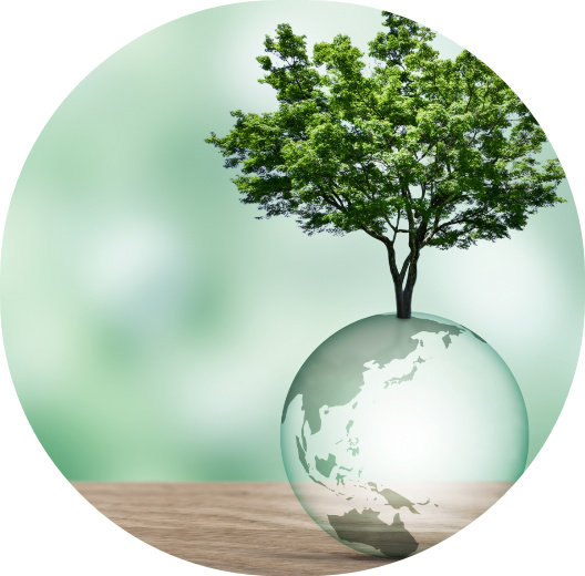 SDGsイメージ木と地球